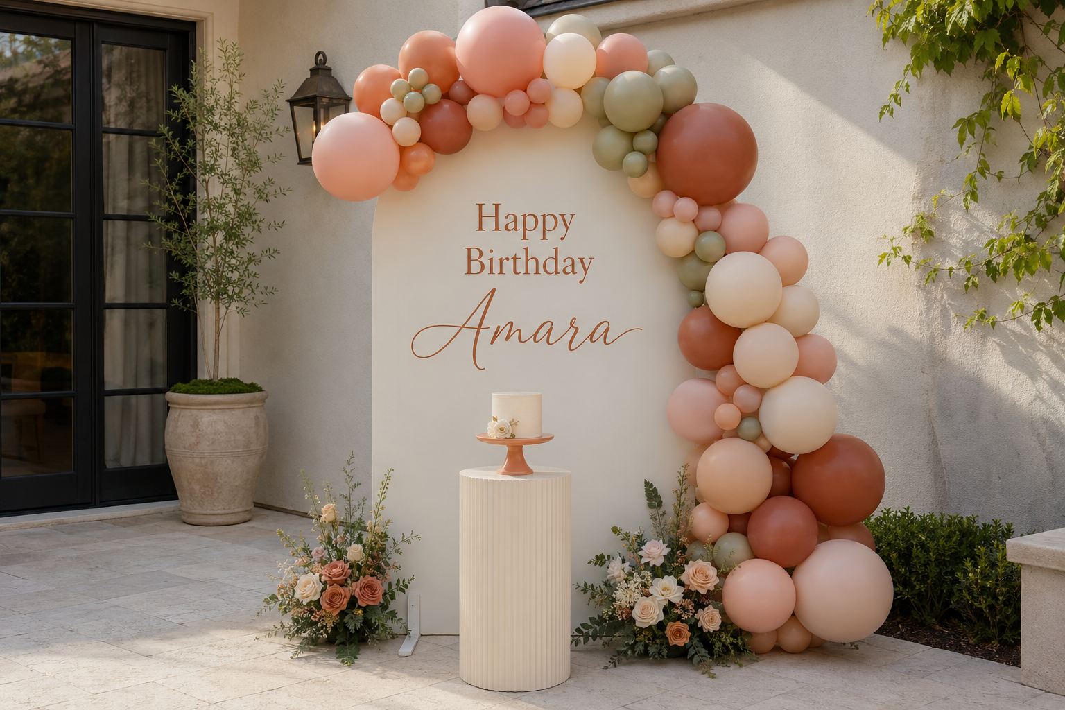 How to Make an Elegant Balloon Garland Backdrop at Home